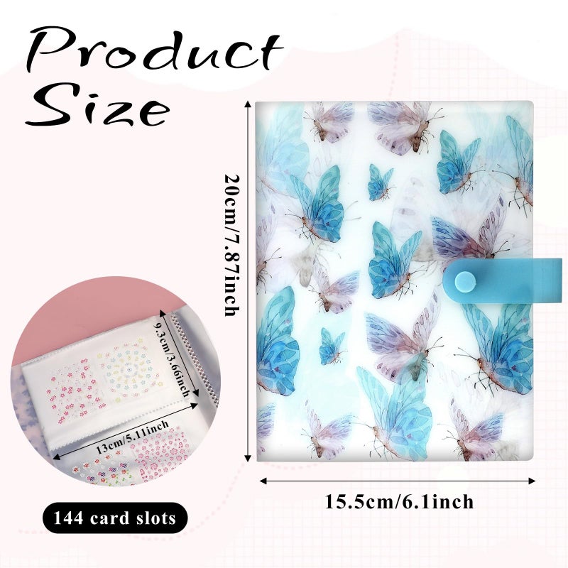 Bruislard Organizer Nail Sticker 144 Slot Nail Art Sticker Book Nails Art Design Tools Binder Nails Arts Decals Collecting - Image 3